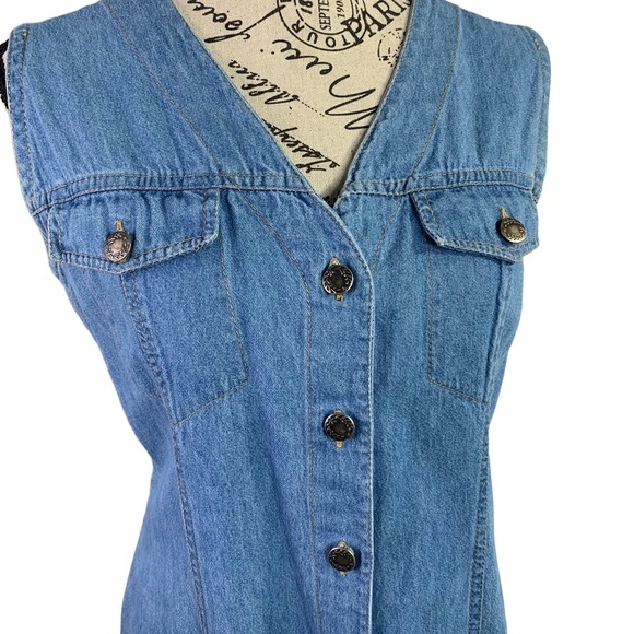 Denim Blue Midi Dress - Picture 2 of 8